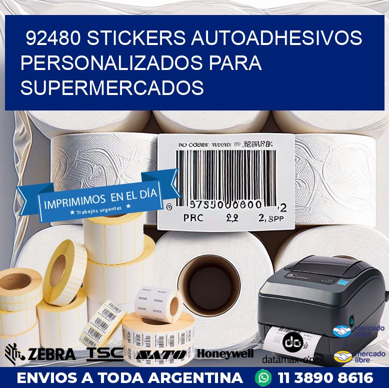 92480 STICKERS AUTOADHESIVOS PERSONALIZADOS PARA SUPERMERCADOS