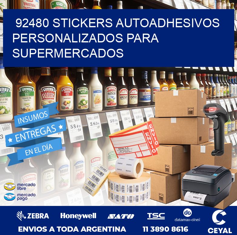 92480 STICKERS AUTOADHESIVOS PERSONALIZADOS PARA SUPERMERCADOS