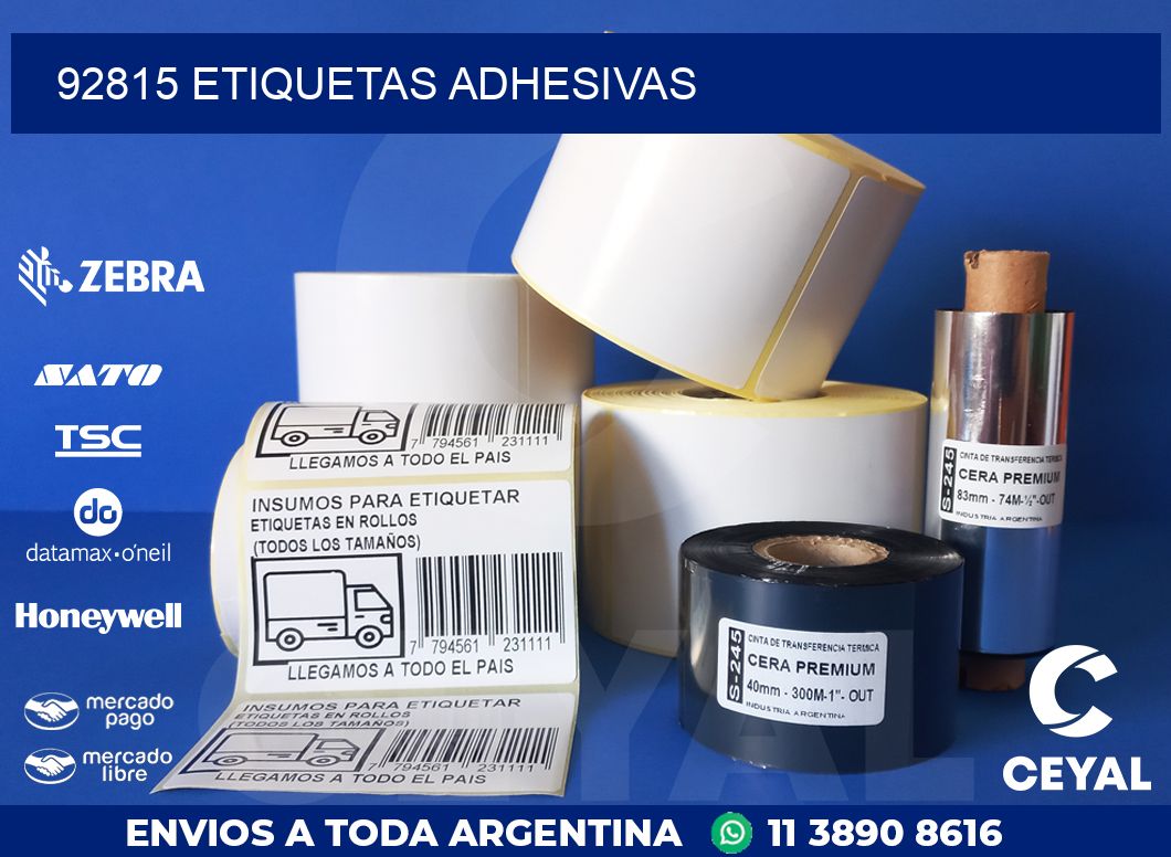 92815 ETIQUETAS ADHESIVAS