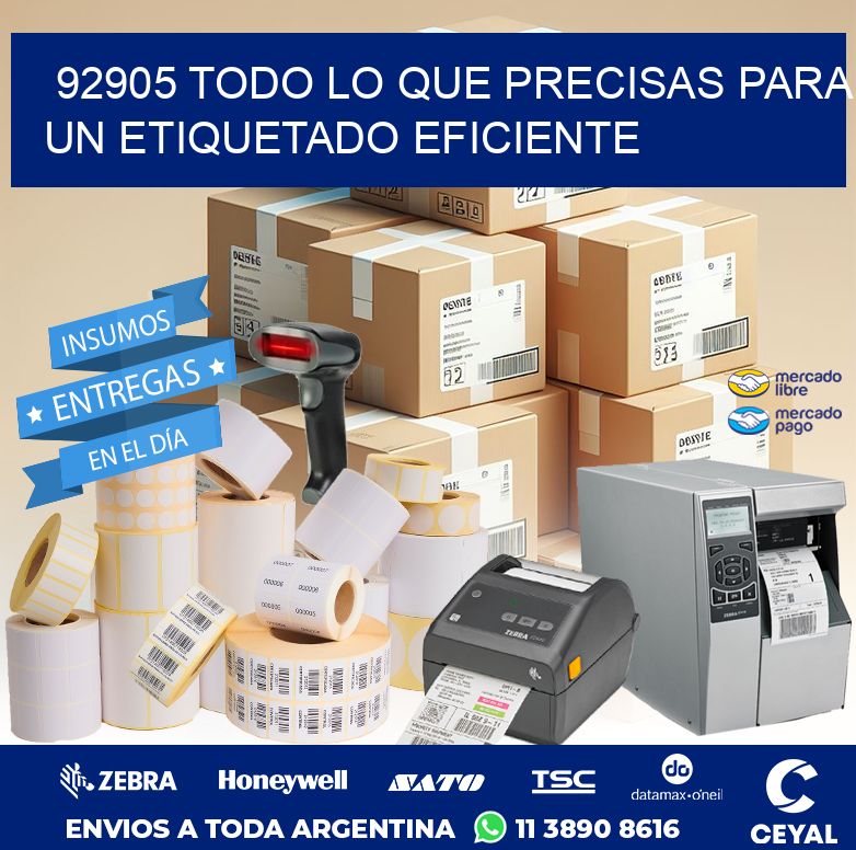 92905 TODO LO QUE PRECISAS PARA UN ETIQUETADO EFICIENTE