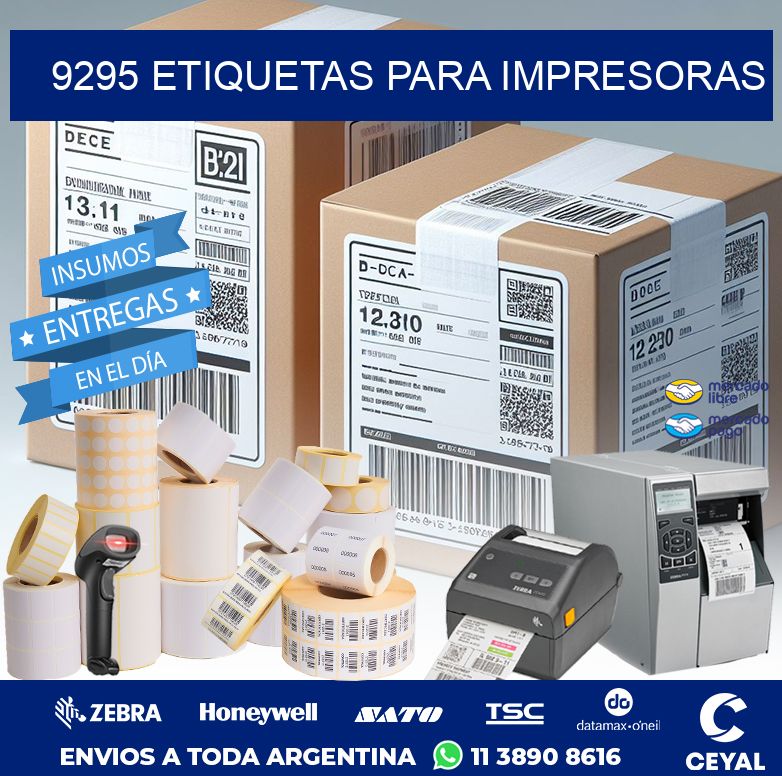 9295 ETIQUETAS PARA IMPRESORAS