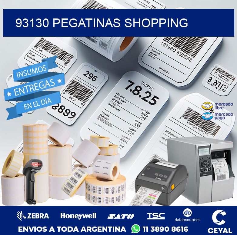 93130 PEGATINAS SHOPPING