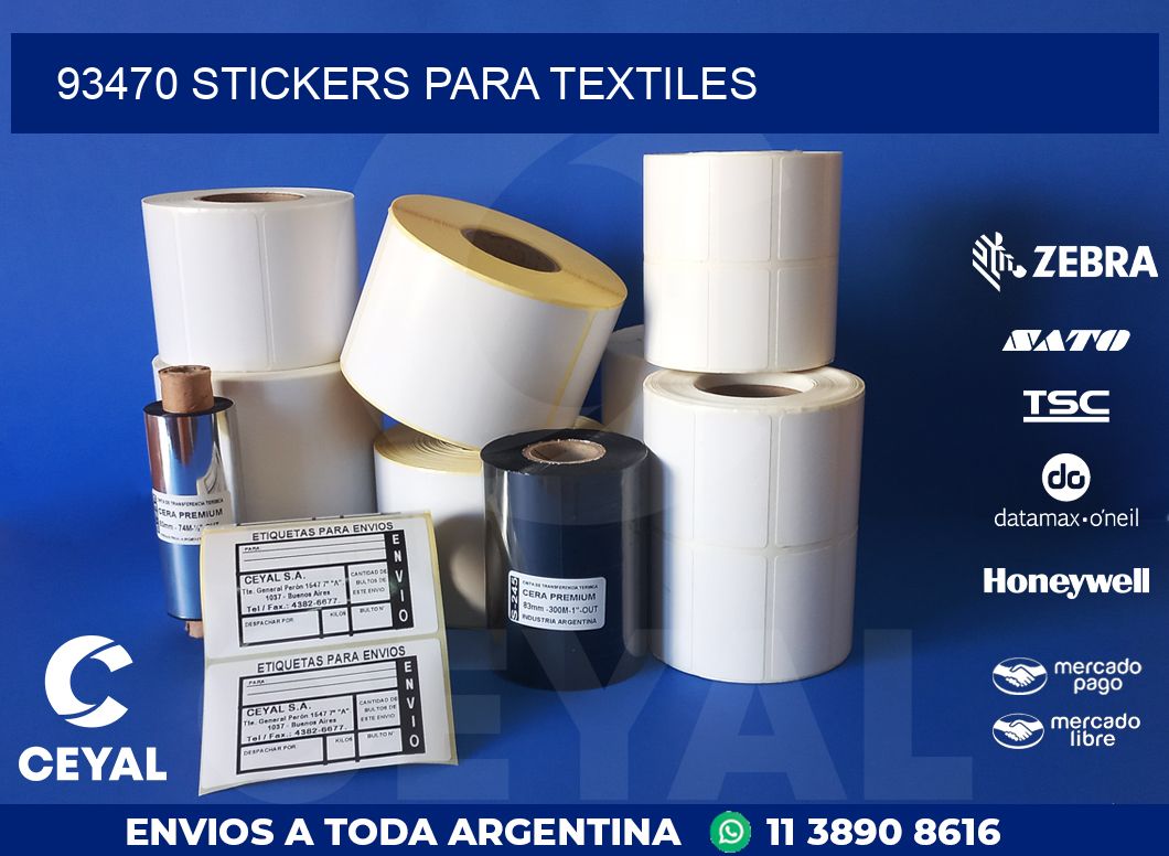 93470 STICKERS PARA TEXTILES