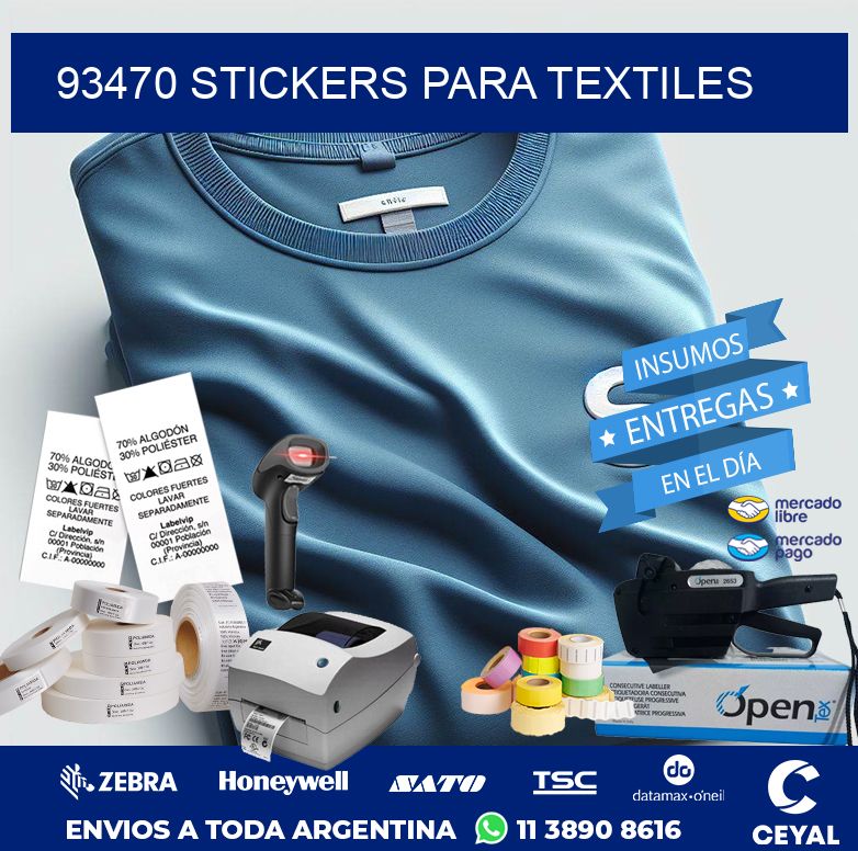 93470 STICKERS PARA TEXTILES