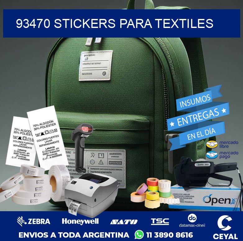 93470 STICKERS PARA TEXTILES