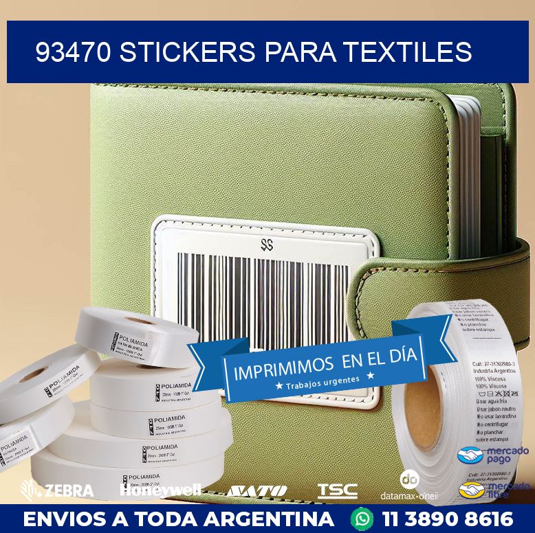 93470 STICKERS PARA TEXTILES