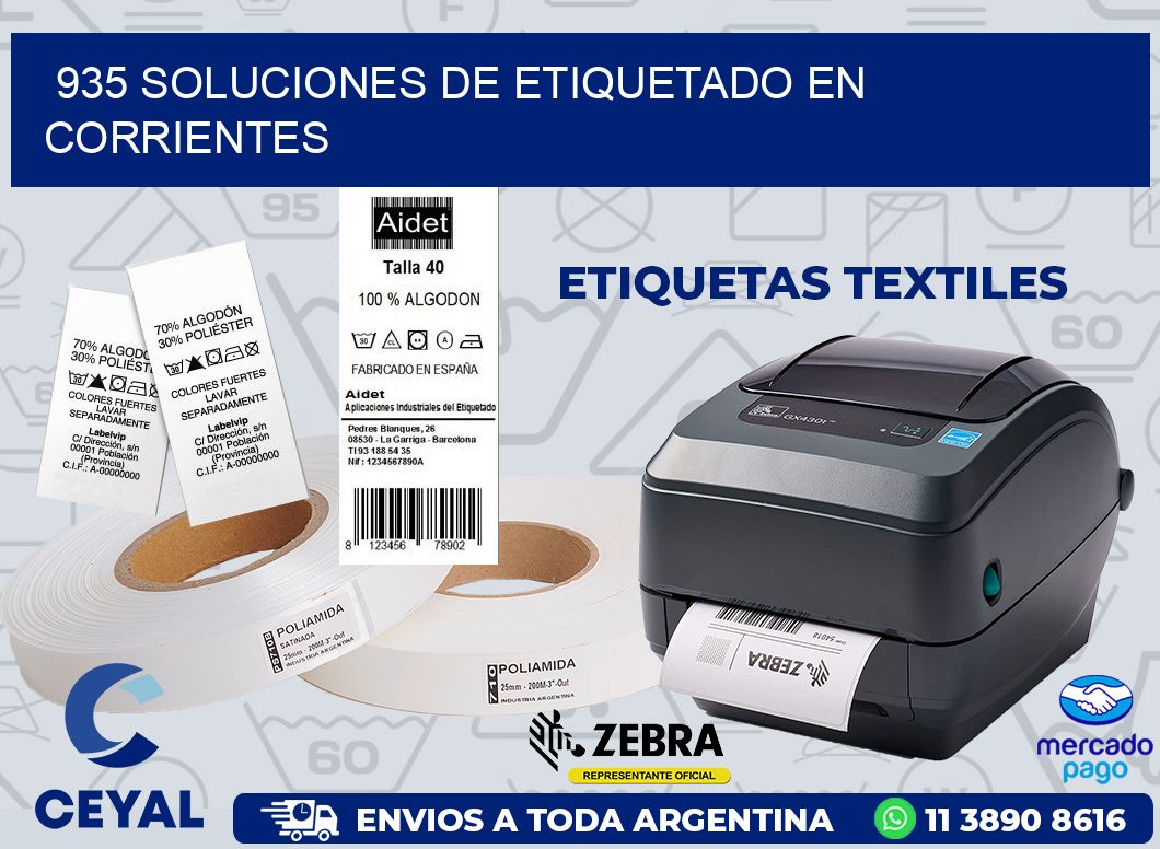 935 SOLUCIONES DE ETIQUETADO EN CORRIENTES