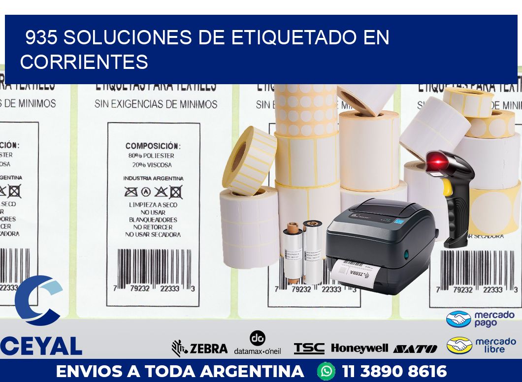 935 SOLUCIONES DE ETIQUETADO EN CORRIENTES