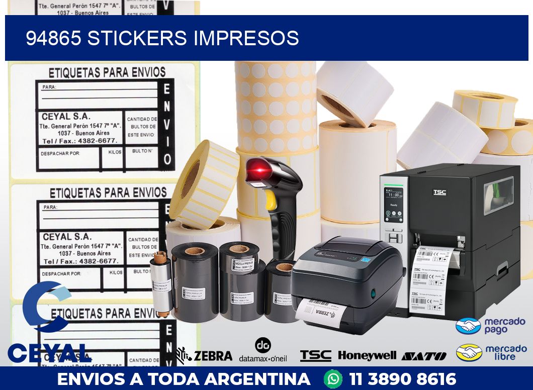 94865 STICKERS IMPRESOS