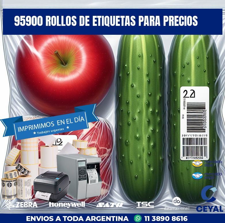 95900 ROLLOS DE ETIQUETAS PARA PRECIOS