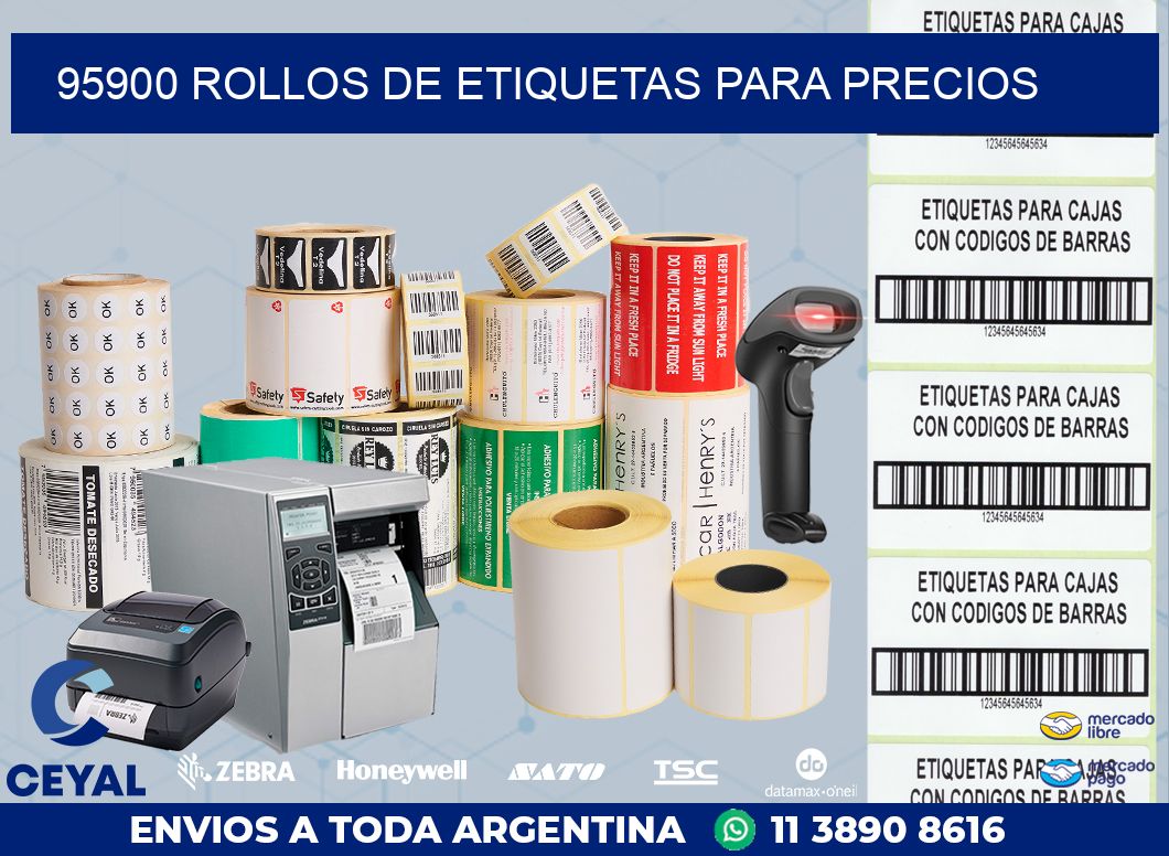 95900 ROLLOS DE ETIQUETAS PARA PRECIOS
