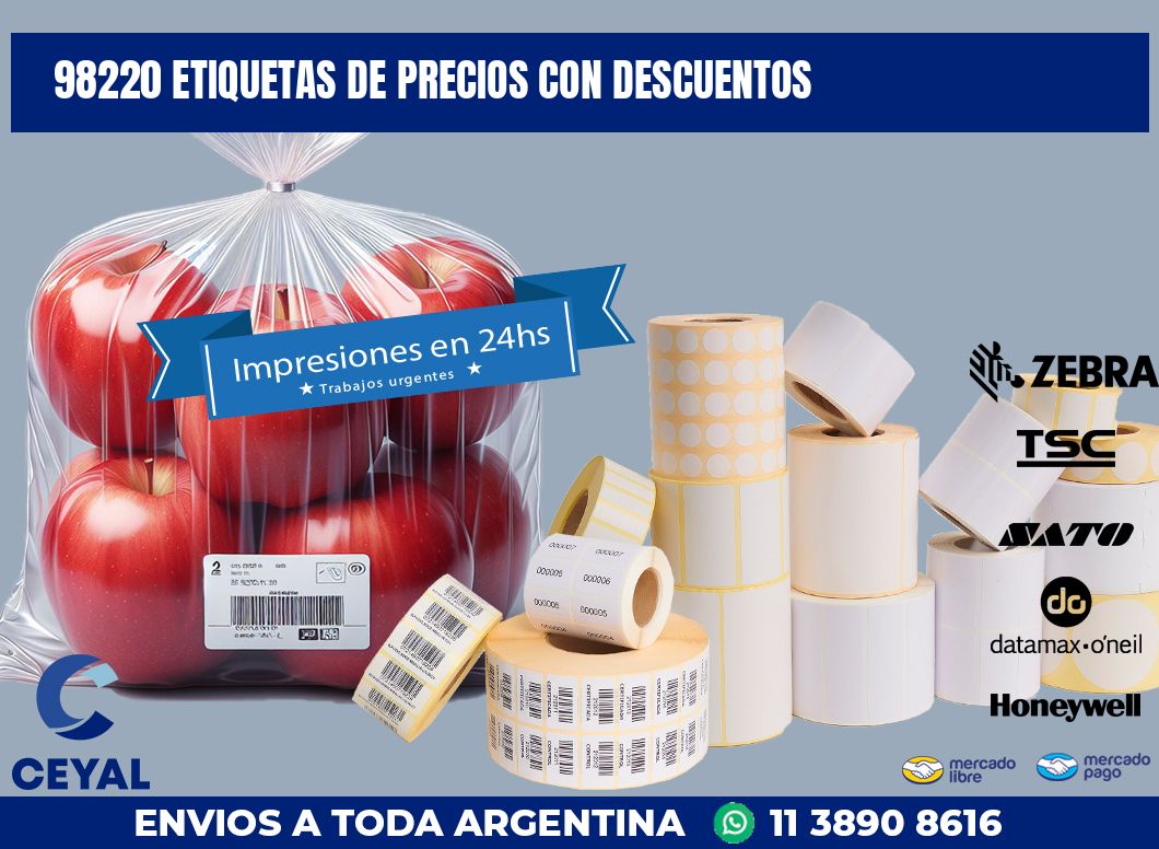 98220 ETIQUETAS DE PRECIOS CON DESCUENTOS