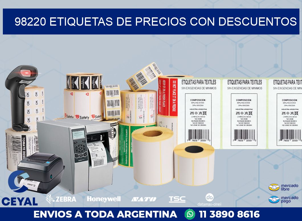 98220 ETIQUETAS DE PRECIOS CON DESCUENTOS