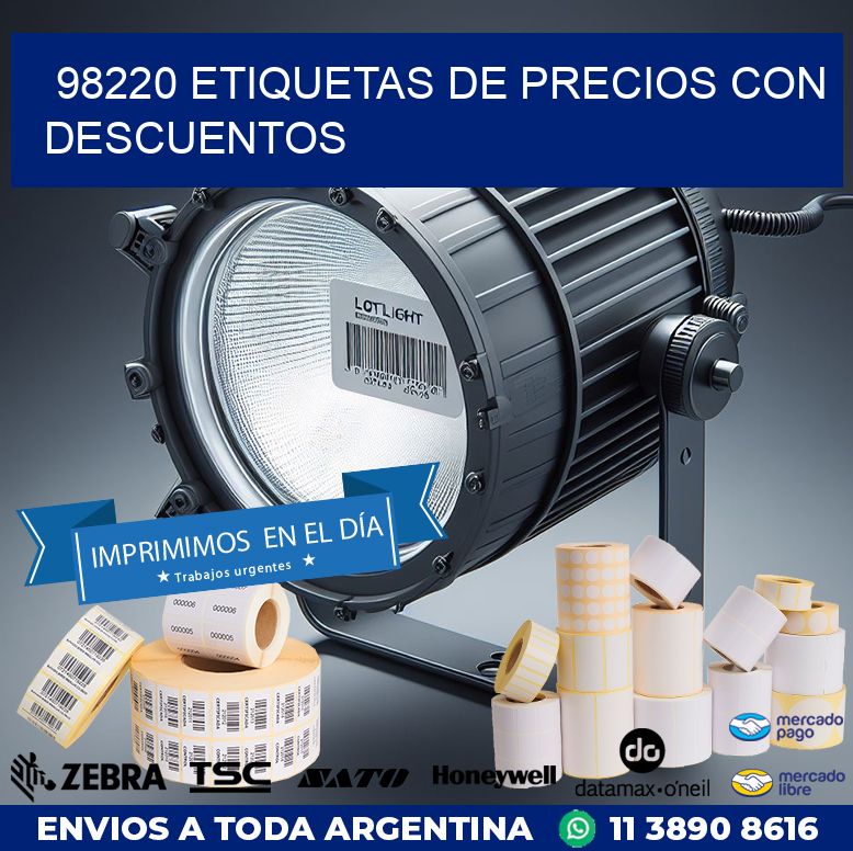 98220 ETIQUETAS DE PRECIOS CON DESCUENTOS