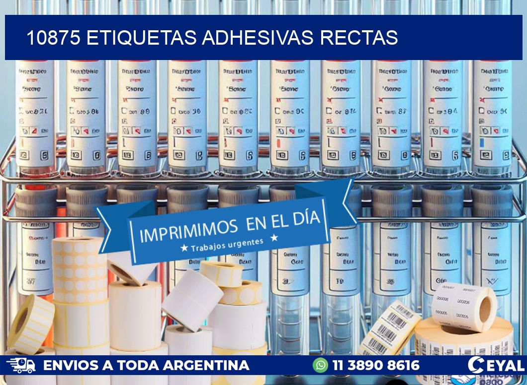 10875 ETIQUETAS ADHESIVAS RECTAS