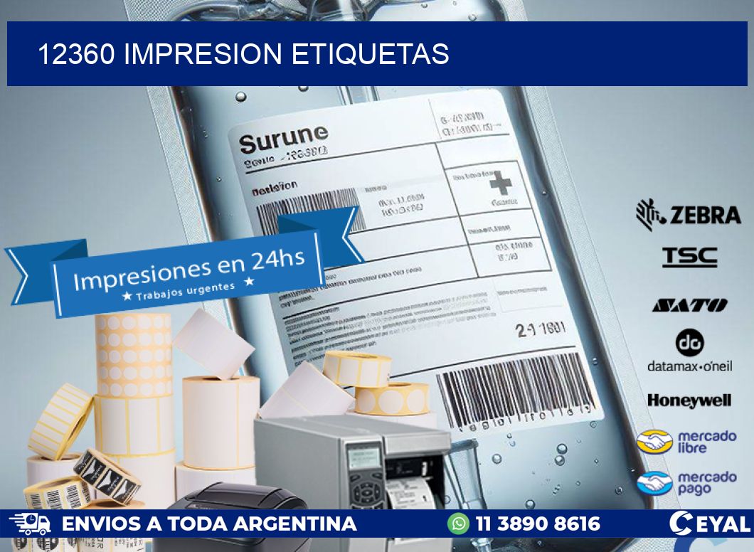 12360 impresion etiquetas