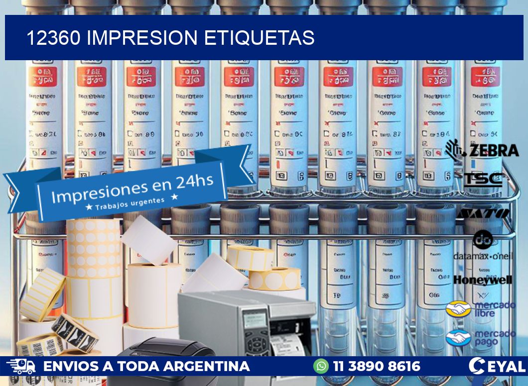 12360 impresion etiquetas