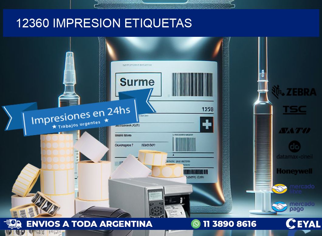 12360 impresion etiquetas