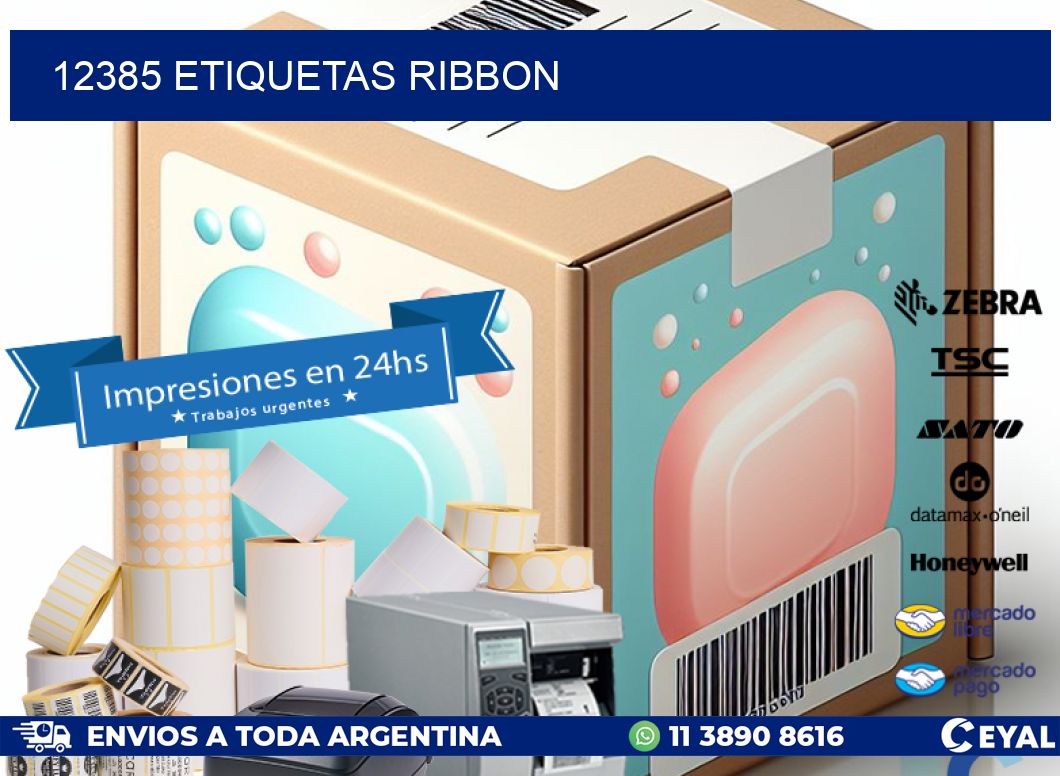 12385 ETIQUETAS RIBBON