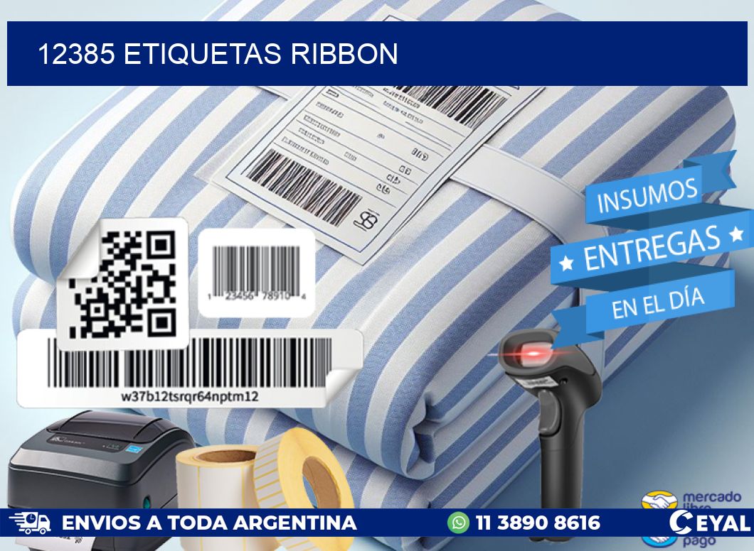 12385 ETIQUETAS RIBBON