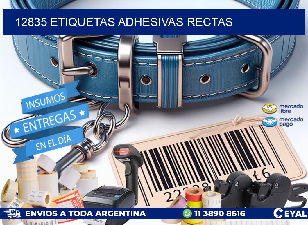 12835 ETIQUETAS ADHESIVAS RECTAS
