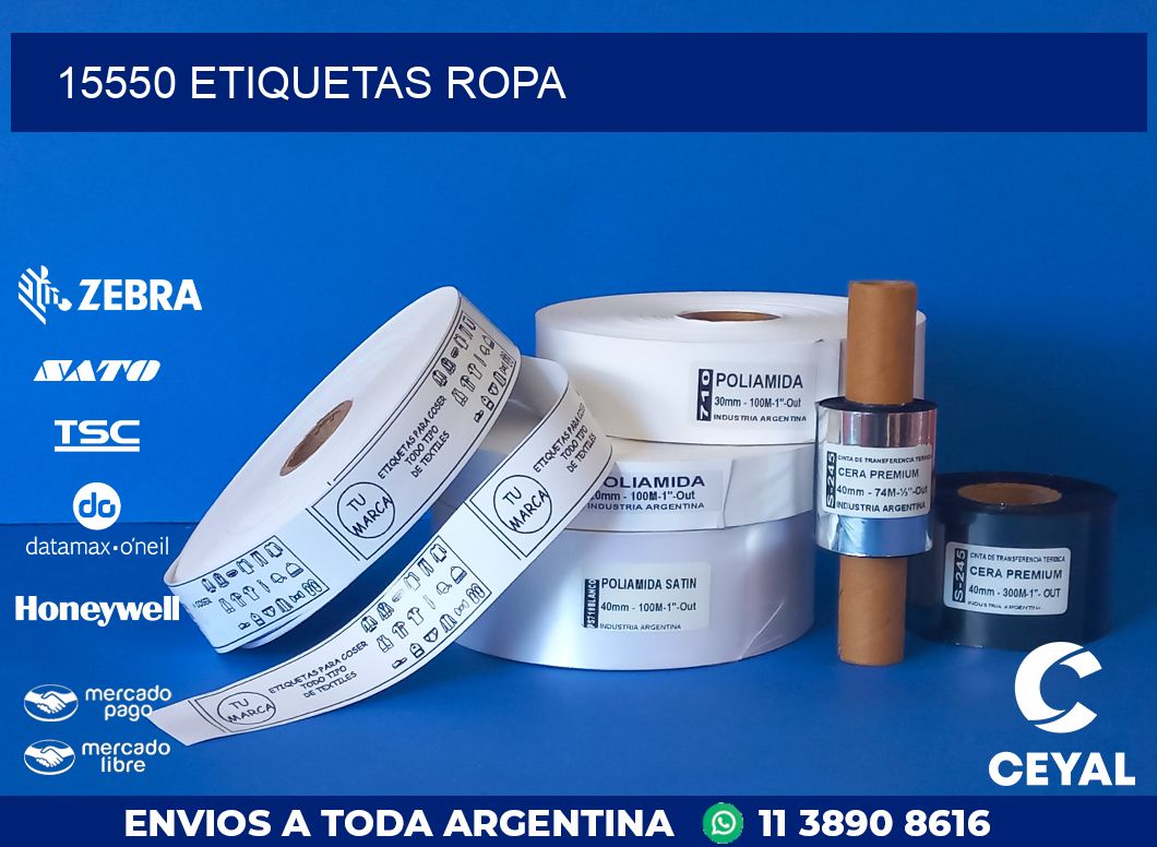 15550 ETIQUETAS ROPA