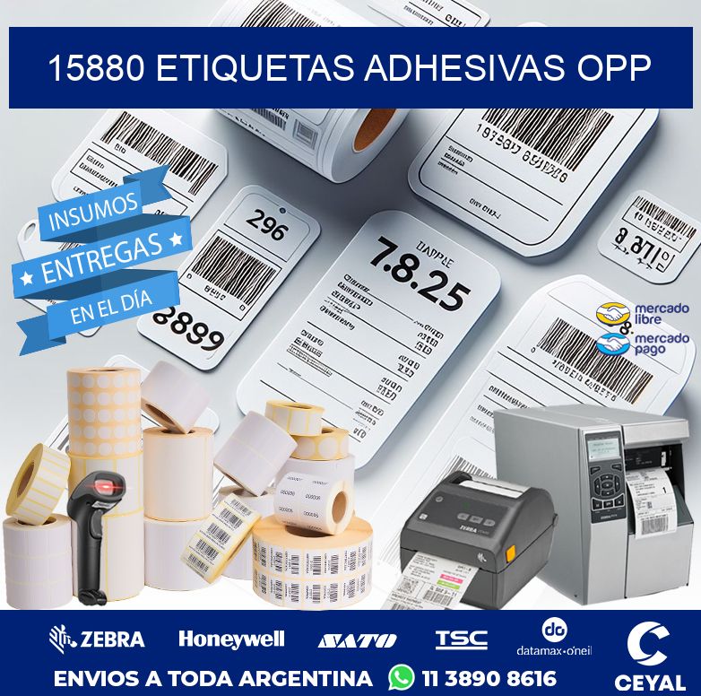 15880 ETIQUETAS ADHESIVAS OPP