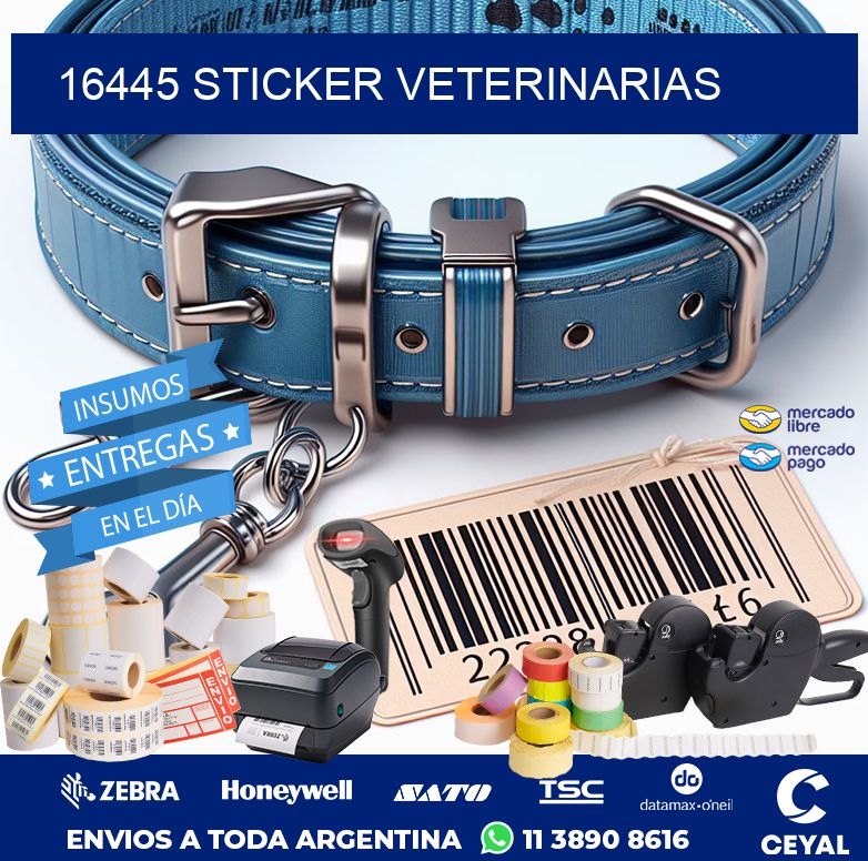 16445 STICKER VETERINARIAS