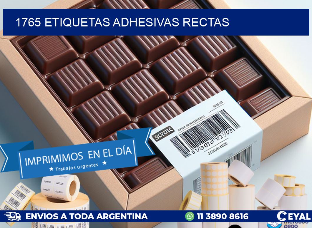 1765 ETIQUETAS ADHESIVAS RECTAS