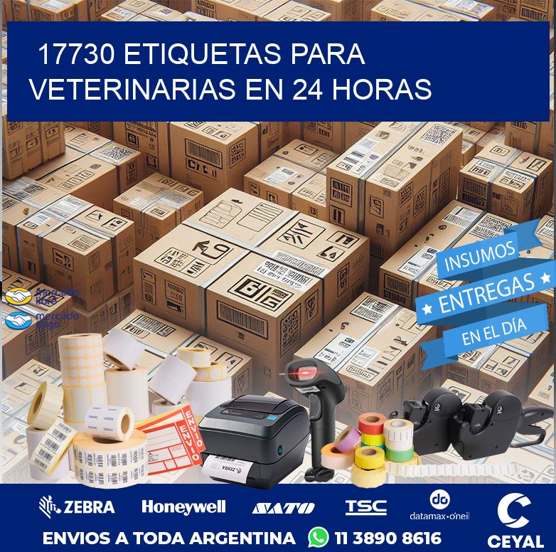 17730 ETIQUETAS PARA VETERINARIAS EN 24 HORAS