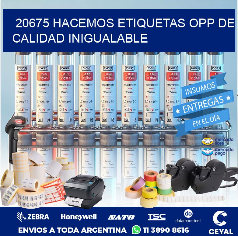 20675 HACEMOS ETIQUETAS OPP DE CALIDAD INIGUALABLE