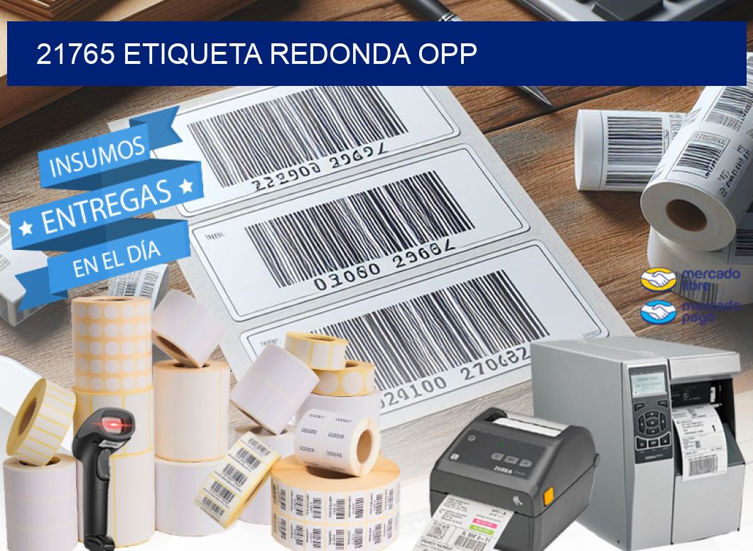 21765 ETIQUETA REDONDA OPP