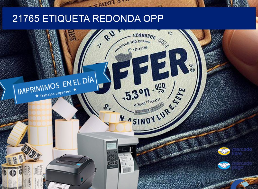 21765 ETIQUETA REDONDA OPP