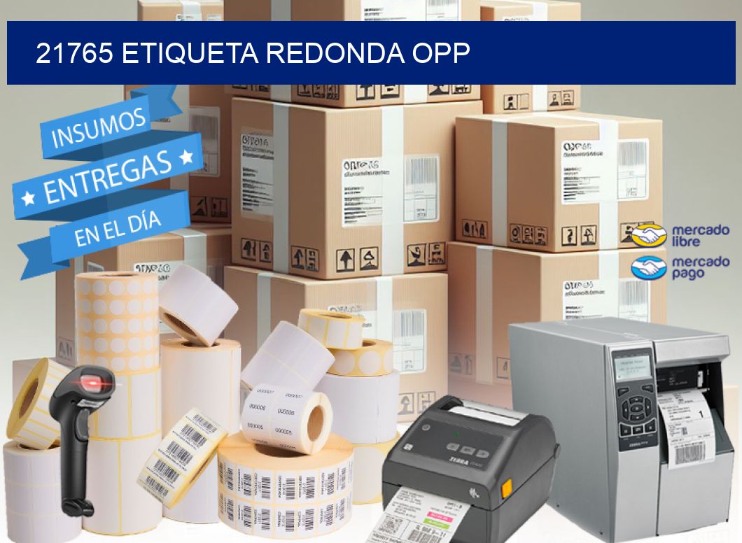 21765 ETIQUETA REDONDA OPP