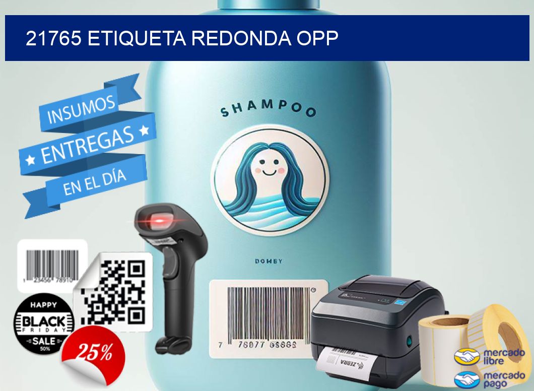 21765 ETIQUETA REDONDA OPP