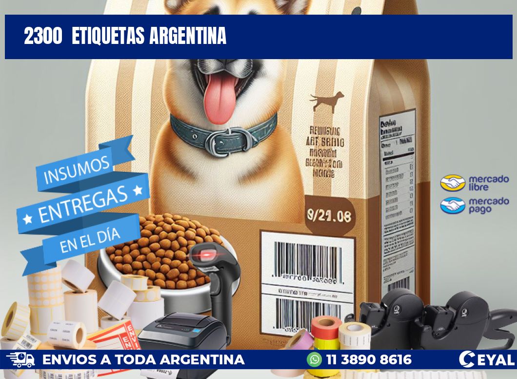 2300  etiquetas argentina
