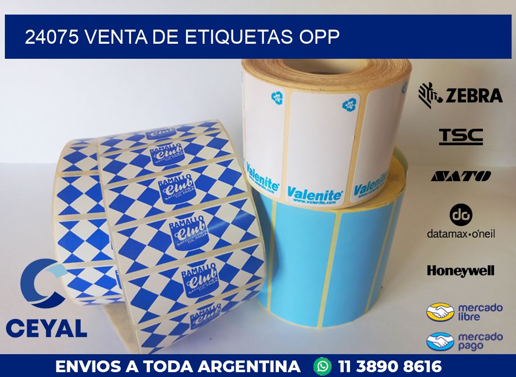 24075 VENTA DE ETIQUETAS OPP
