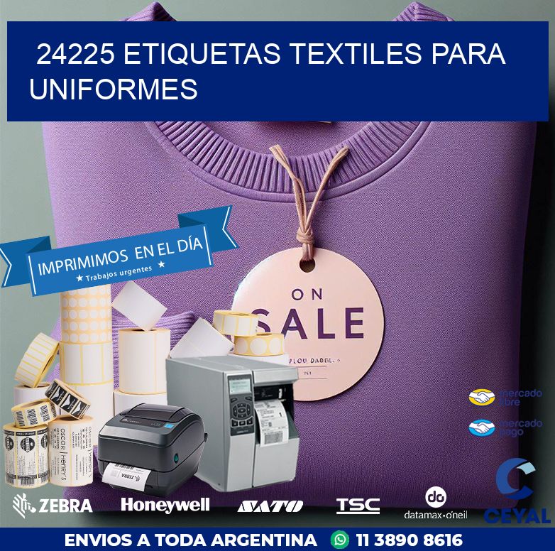24225 ETIQUETAS TEXTILES PARA UNIFORMES