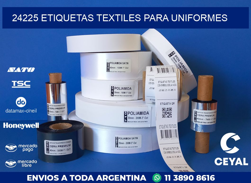 24225 ETIQUETAS TEXTILES PARA UNIFORMES