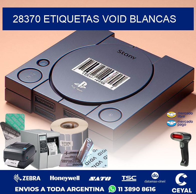 28370 ETIQUETAS VOID BLANCAS