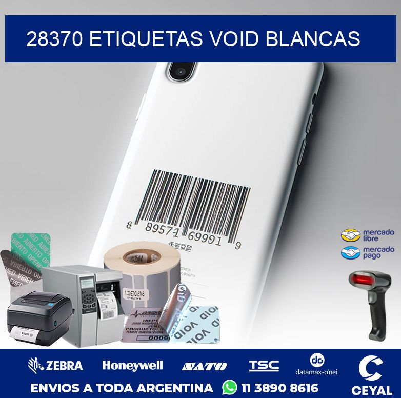28370 ETIQUETAS VOID BLANCAS