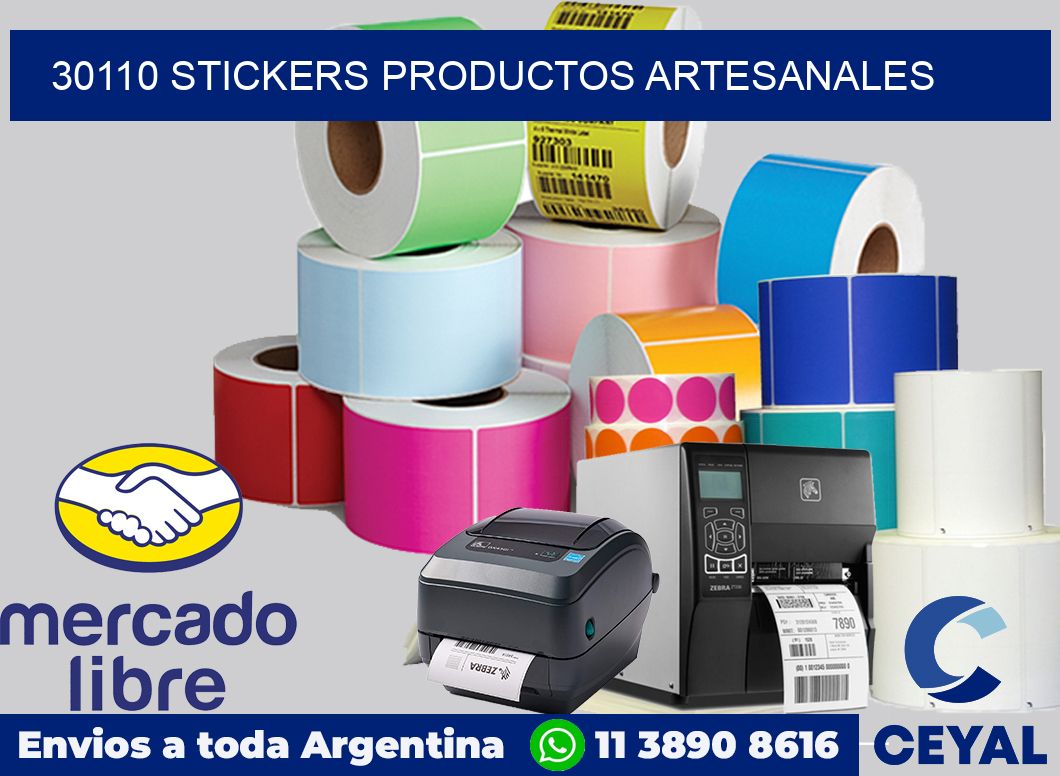 30110 stickers productos artesanales