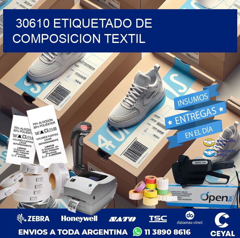 30610 ETIQUETADO DE COMPOSICION TEXTIL