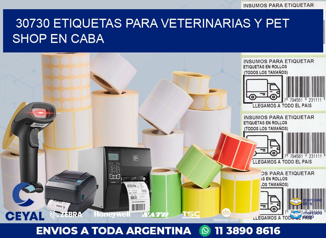 30730 ETIQUETAS PARA VETERINARIAS Y PET SHOP EN CABA