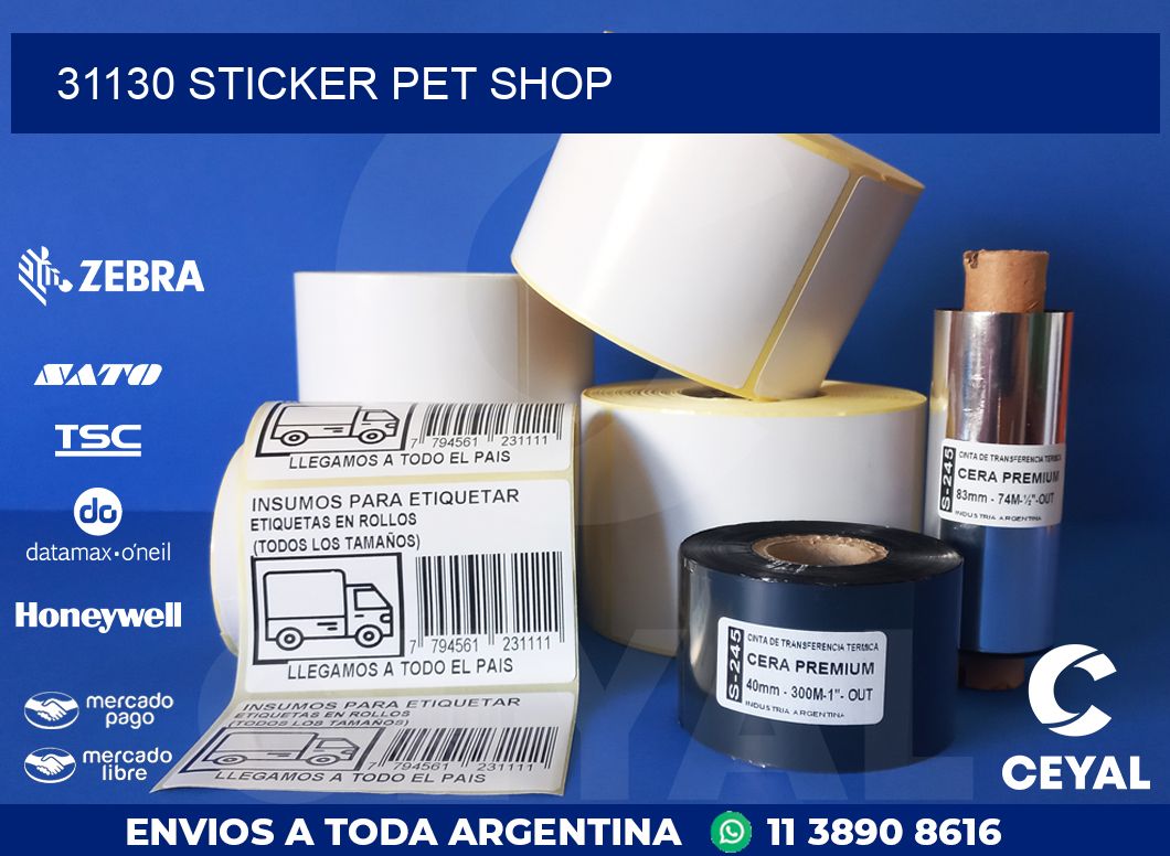 31130 STICKER PET SHOP