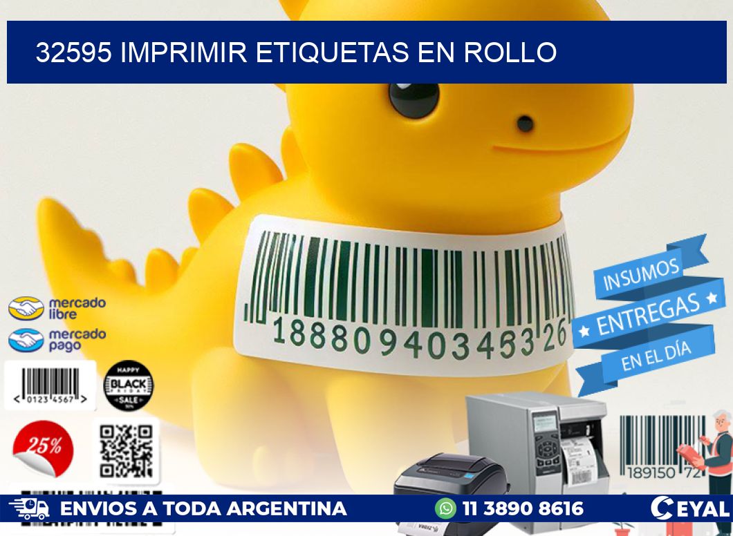 32595 imprimir etiquetas en rollo
