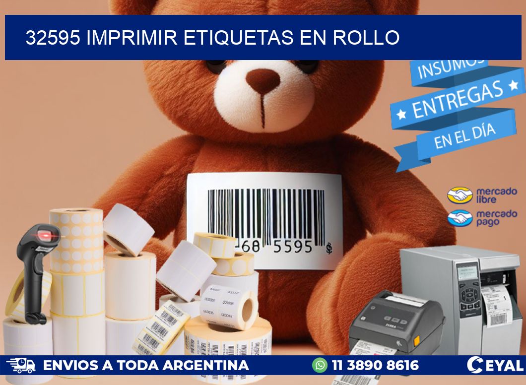 32595 imprimir etiquetas en rollo