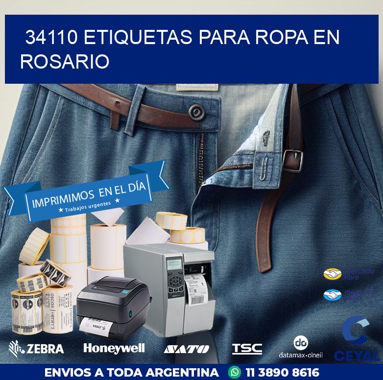 34110 ETIQUETAS PARA ROPA EN ROSARIO