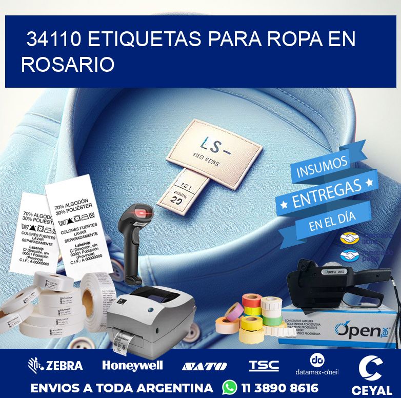 34110 ETIQUETAS PARA ROPA EN ROSARIO