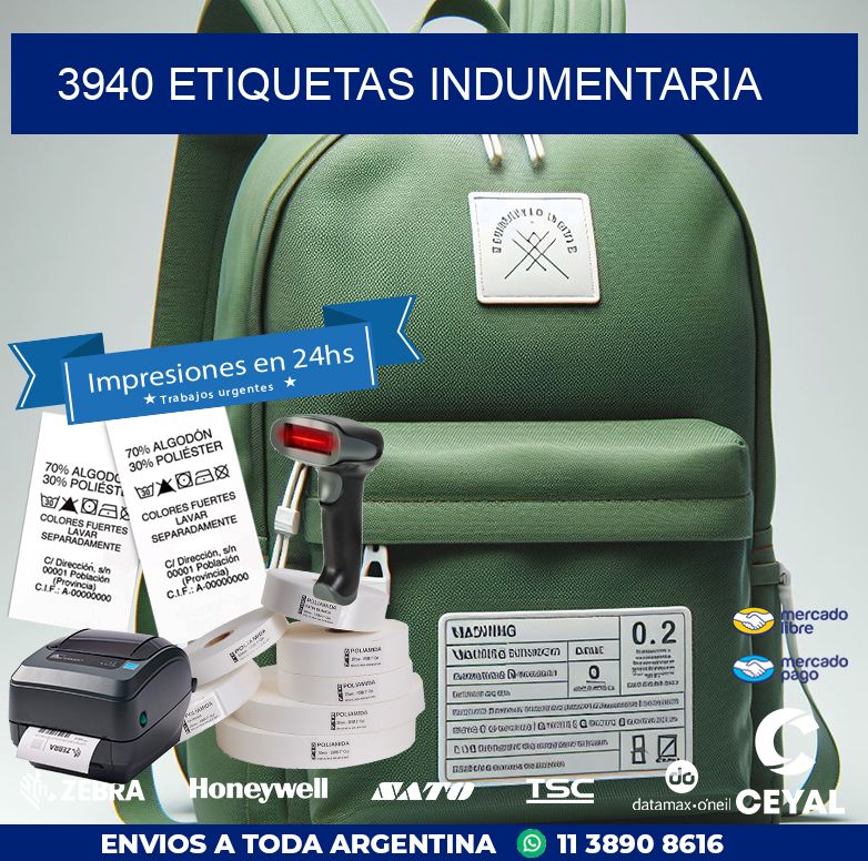 3940 ETIQUETAS INDUMENTARIA